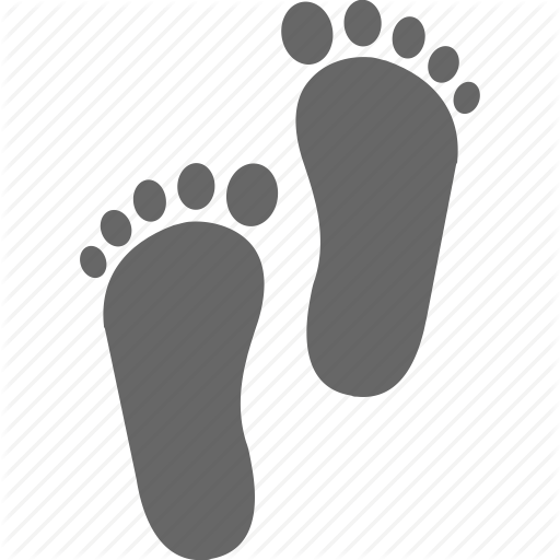 Footsteps Icon at Vectorified.com | Collection of Footsteps Icon free ...