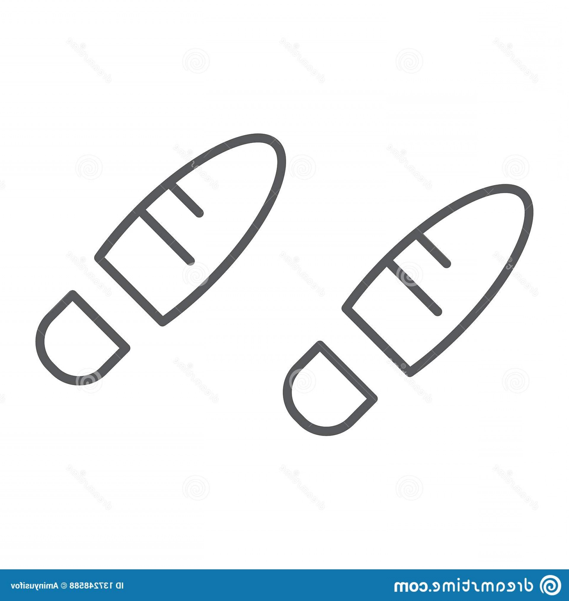 1920x2026 Footsteps Thin Line Icon Shoe Imprint Footprint Sign Vector