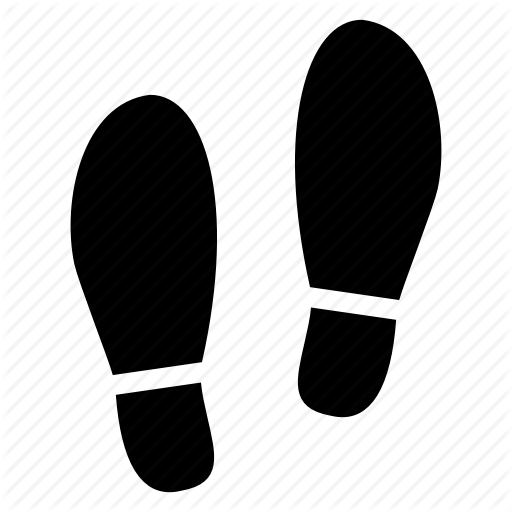 512x512 Foot, Footprints, Footst Shoes Icon