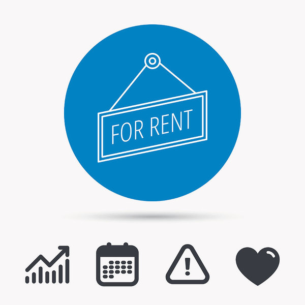 600x600 For Rent Icon Advertising Banner Tag Sign Art Print