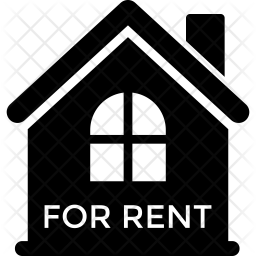 256x256 House For Rent Icon Of Glyph Style