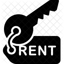 256x256 Rent Icon Of Glyph Style