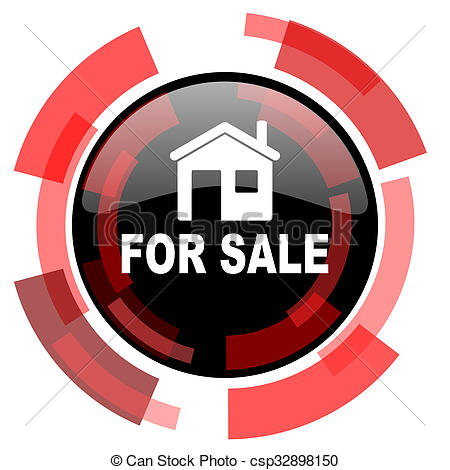 450x470 For Sale Red Modern Web Icon