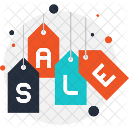 256x256 Sale Icon Of Flat Style