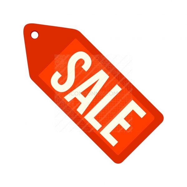 600x600 Sale Tag Flat Multicolor Icon