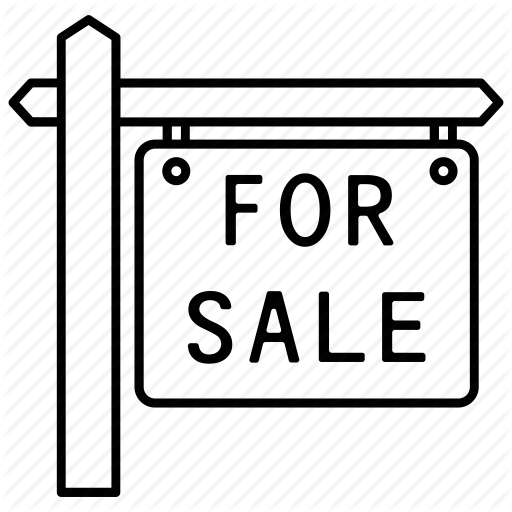 512x512 Estate, For, House, Property, Real, Sale, Sign Icon