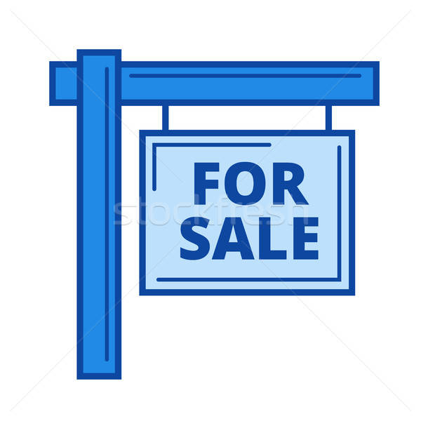 For Sale Sign Line Icon Vector Illustration Andrei Krauchuk 600x600 For Sale Sign Line Icon Vector Illustration Andrei Krauchuk