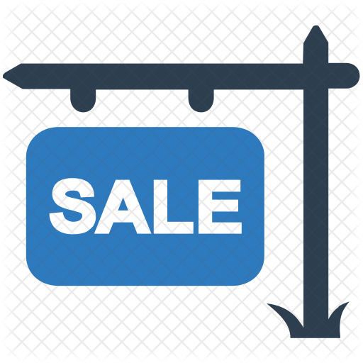 Property Sale Sign Icon Of Flat Style 512x512 Property Sale Sign Icon Of Flat Style