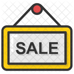 Sale Sign Icon Of Colored Outline Style 256x256 Sale Sign Icon Of Colored Outline Style