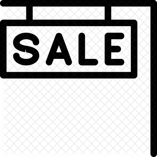 Sale Sign Icon Of Line Style 512x512 Sale Sign Icon Of Line Style