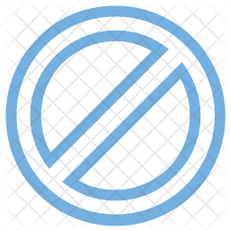 256x256 Forbidden Icon Of Colored Outline Style