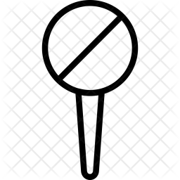 256x256 Forbidden Icon Of Line Style