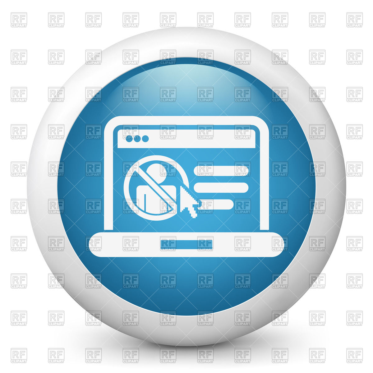 1200x1200 Access Forbidden Icon Vector Image Of Icons And Emblems Myvector