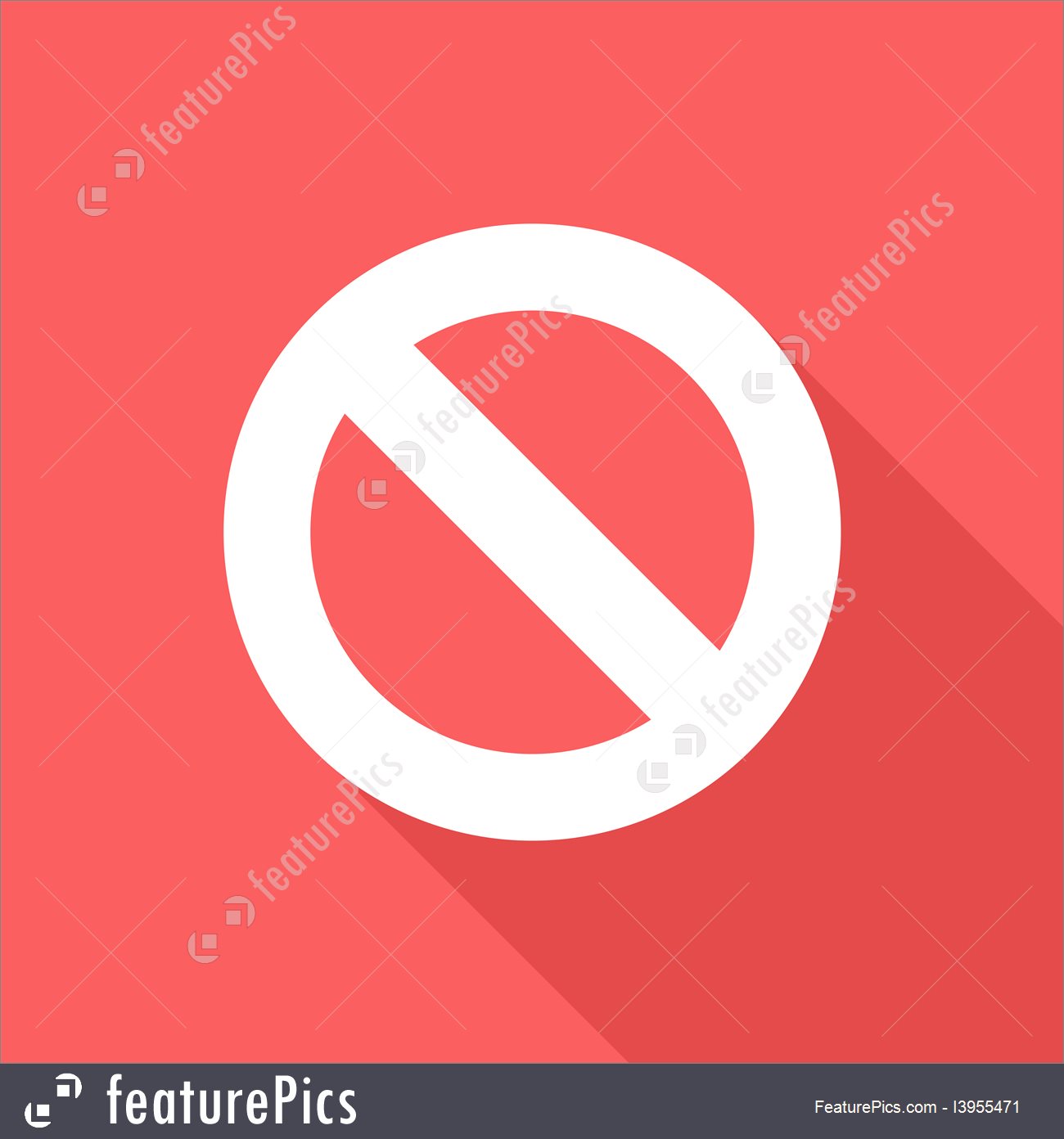 1300x1392 Illustration Of Forbidden Flat Icon