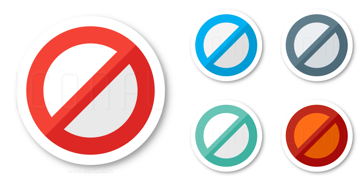 1200x600 Sign Forbidden Icon