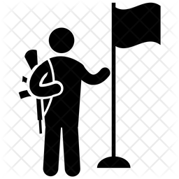 256x256 Armed Force Icon Of Glyph Style