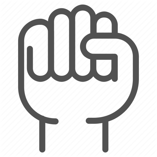 512x512 Fist, Force, Hand, Human, Protest, Revolution, Strength Icon