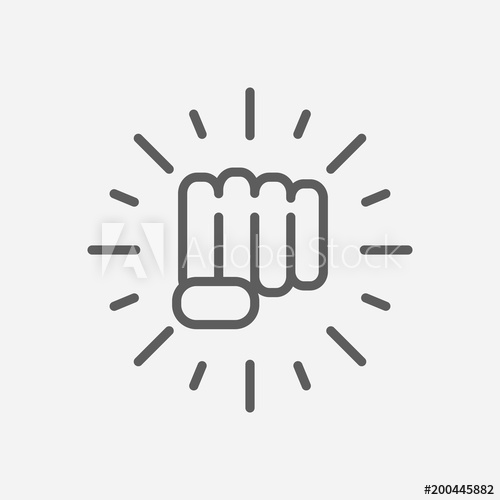 500x500 Force Icon Line Symbol Isolated Vector Illustration Of Icon Sign