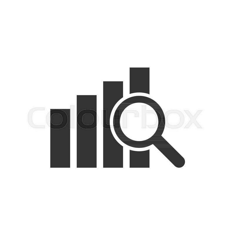 800x800 Financial Forecast Icon In Flat Style Stock Vector Colourbox