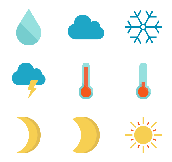 600x564 Weather Forecast Icon Packs