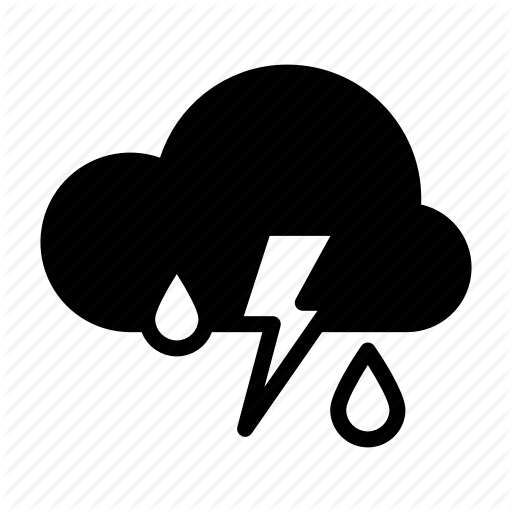 512x512 Lightning, Rain, Rainy, Storm, Thunder, Weather, Weather Forecast Icon