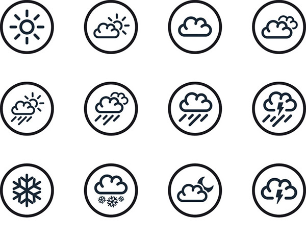 600x466 Weather Forecast Icon Icons Vector Free Vector Download