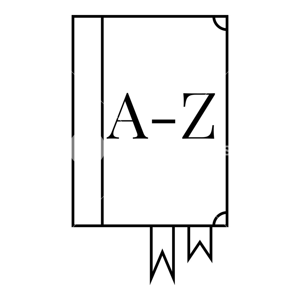 1000x1000 Foreign Language Dictionary Icon Outline Illustration Of Foreign