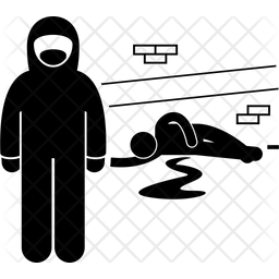 256x256 Forensic Icon Of Glyph Style