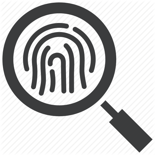512x512 Crime, Detective, Fingerprint, Forensic, Id, Investigate, Police Icon