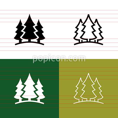 400x400 Forest Icon Set