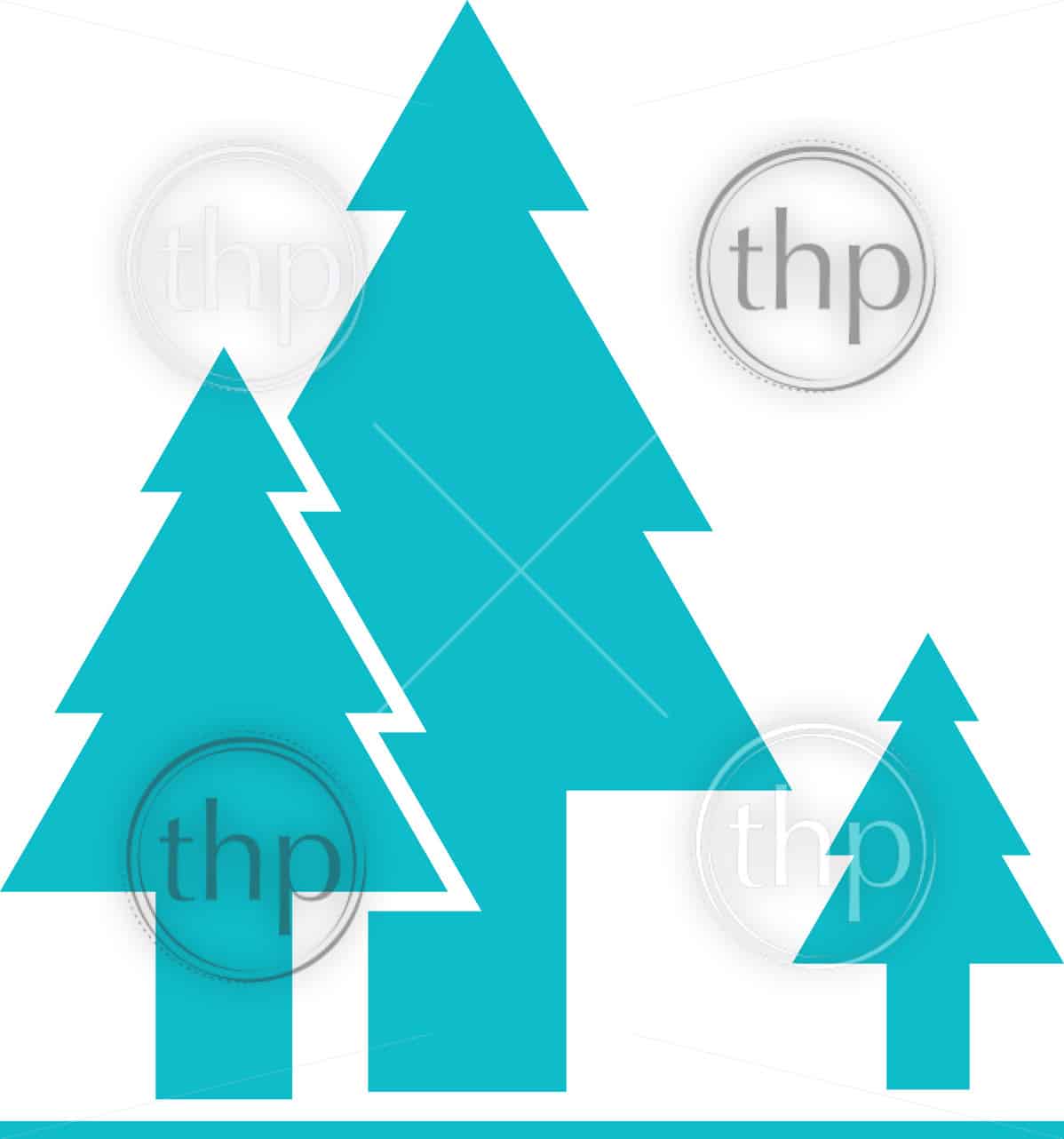 1198x1282 Tree Or Forest Icon In Simple Flat Vector Design Vector