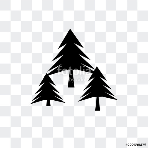 500x500 Forest Icon Isolated On Transparent Background Modern