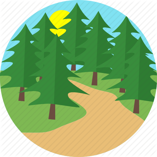 512x512 Forest, Mud Road, Road, Street, Sunset, Tree, Trees Icon