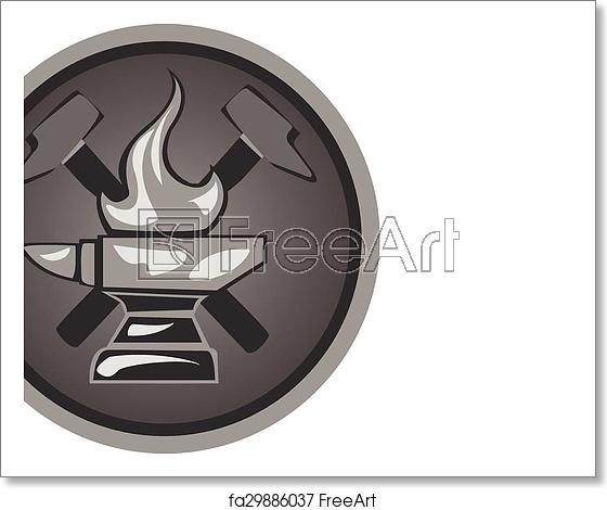 560x470 Free Art Print Of Icon Forge Icon Blacksmith Shop From Anvils