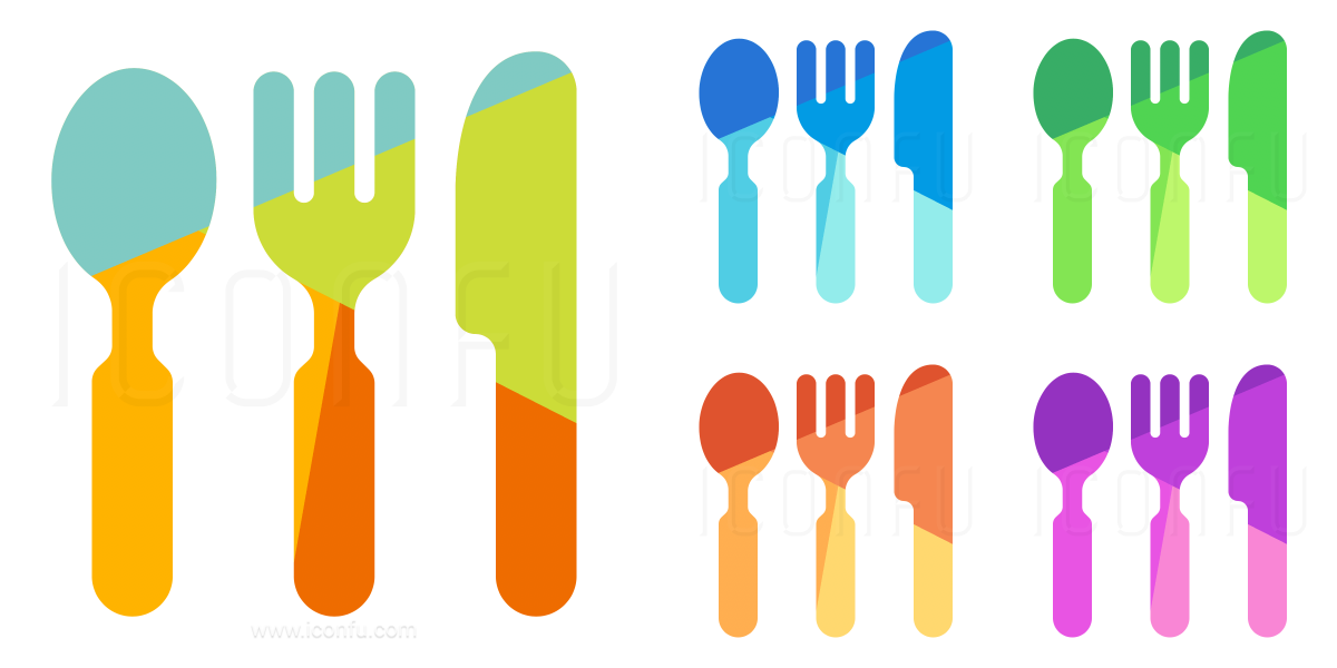 1200x600 Knife Fork Spoon Icon
