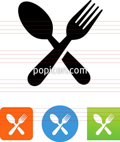 400x473 Spoon And Fork Icon