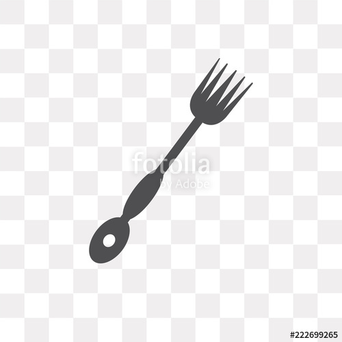 500x500 Fork Icon On Transparent Background Modern Icons Vector