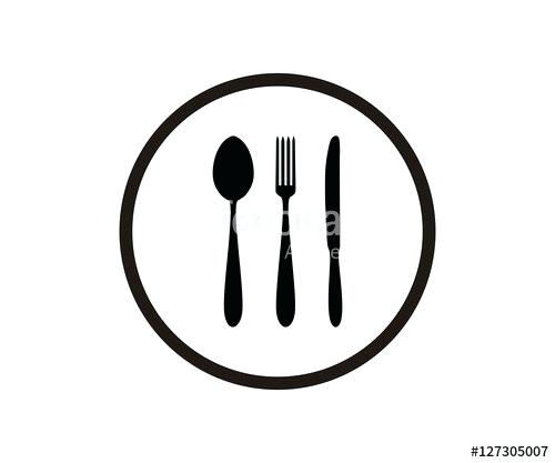500x417 Fork Knife Spoon Silhouette