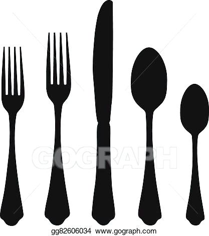 417x470 Fork Knife Spoon Vector