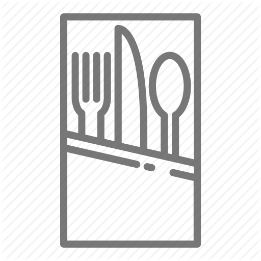 512x512 Dinner, Fork, Knife, Napkin, Picnic, Silverware, Spoon Icon