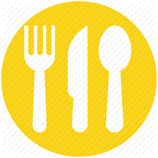 512x512 Eating, Flatware, Fork, Knife, Spoons Set, Tableware, Utensil Icon