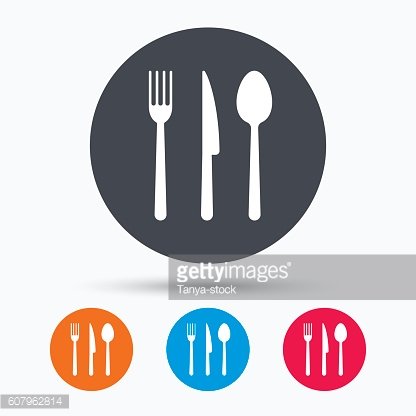416x416 Fork, Knife And Spoon Cutlery Premium Clipart