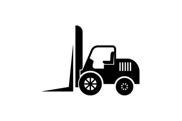 Forklift Icon Graphic 580x386 Forklift Icon Graphic