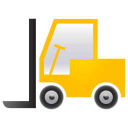 256x256 Forklift Truck Icon Download Construction Machines Icons