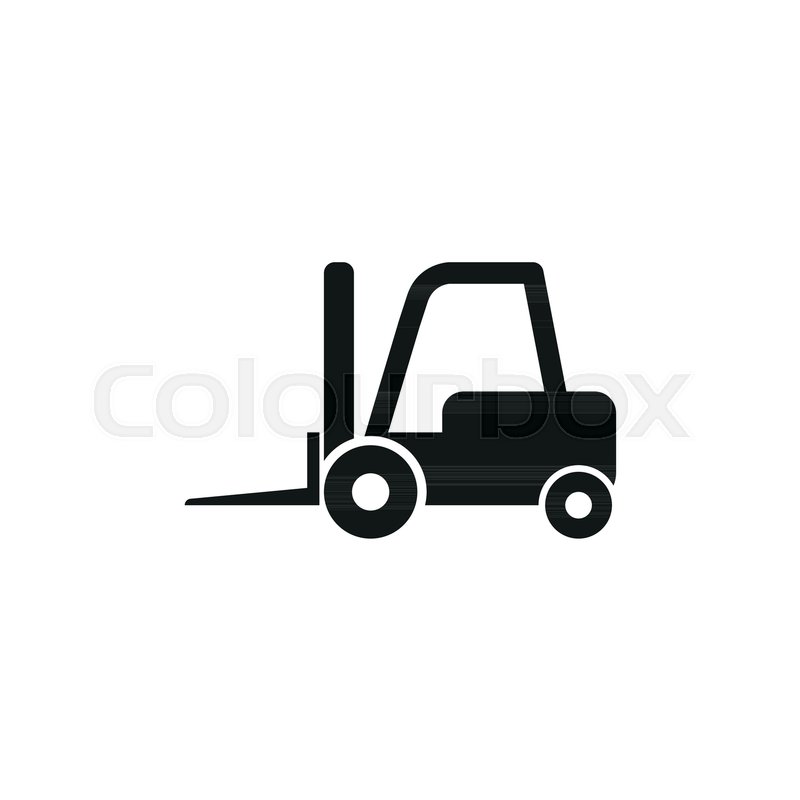 800x800 Forklift Truck Icon Simple Vector Stock Vector Colourbox