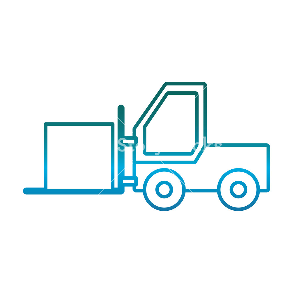 1000x1000 Forklift Truck Icon Over White Background Vector Illustration