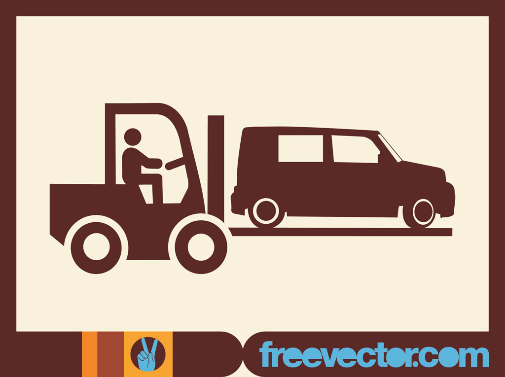 1024x765 Fork Lift Truck Icon Vector Art Graphics