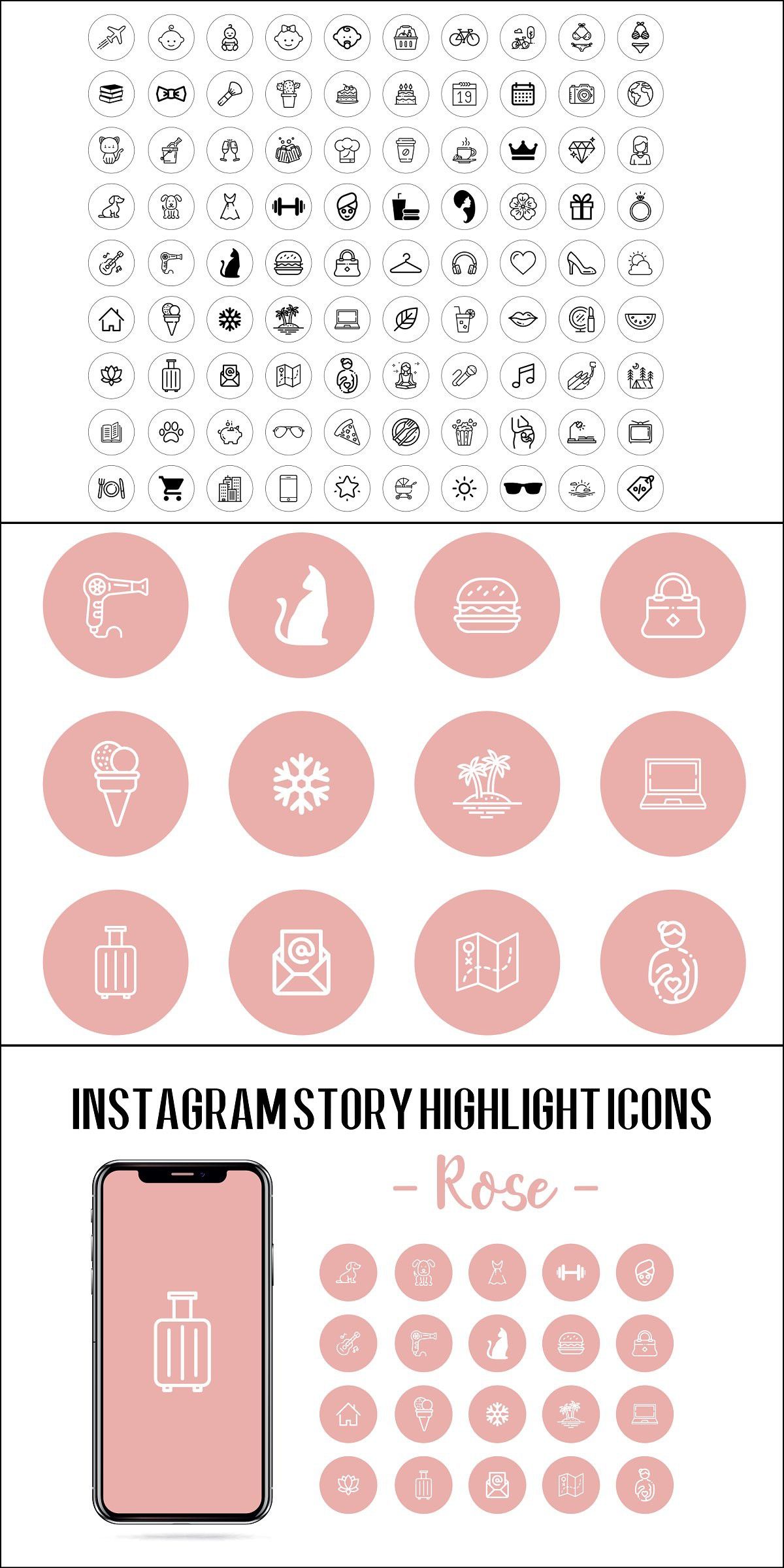 1200x2400 Instagram Story Highlight Icons Icons Design Instagram Story