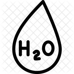 256x256 Water Formula Icon Of Line Style