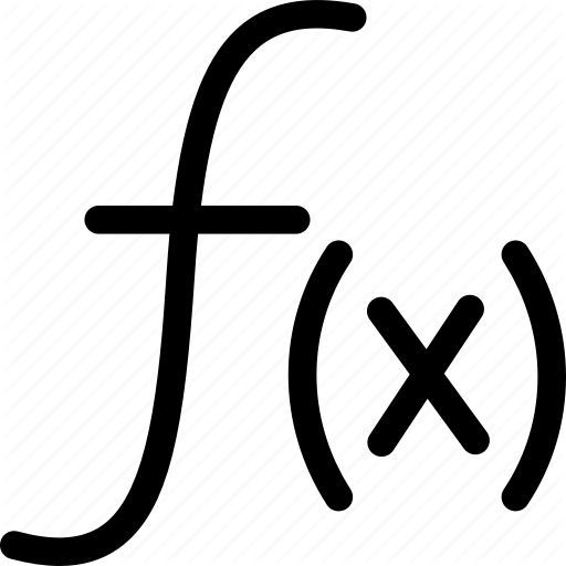 512x512 Correlation, F, Formula, Function, Math Icon